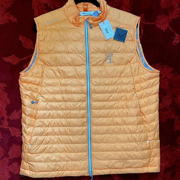 Peter Millar Men's L Hyperlight Quilted Vest w/ a Logo - New with Tags - Picture 1 of 3